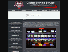 Tablet Screenshot of capitalbowlingservice.com